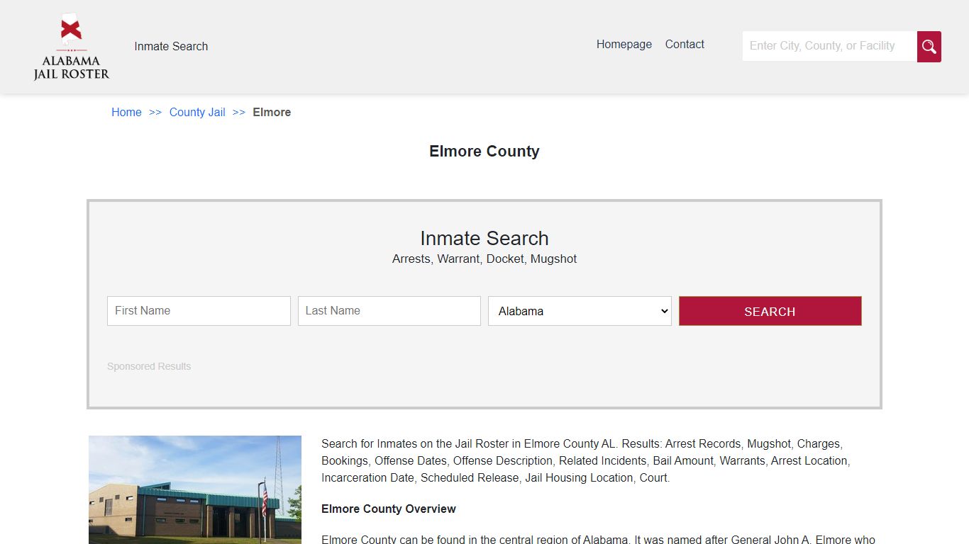 Elmore County | Alabama Jail Inmate Search